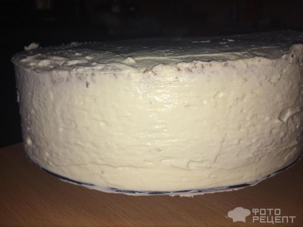 Бисквитный торт со сливочно- сметанным кремом фото