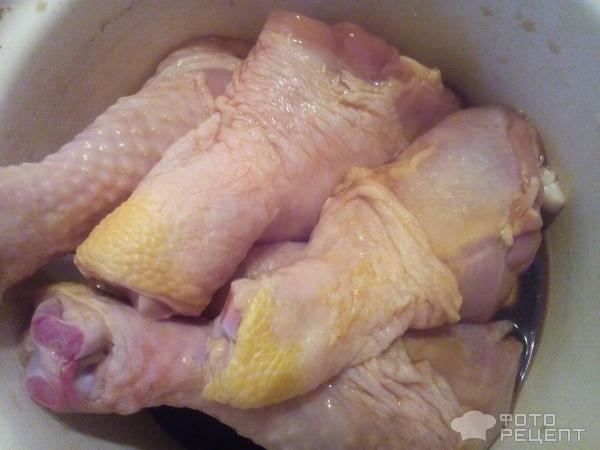 Тушеные куриные голени фото
