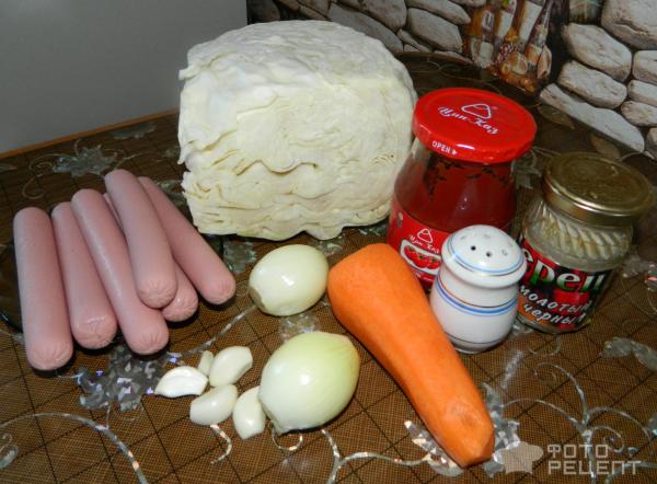 Бигос из капусты с сосисками рецепт
