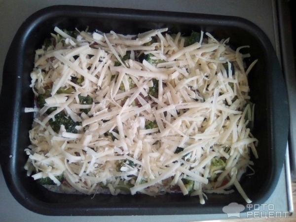Запеченая семга с рисом и овощами фото