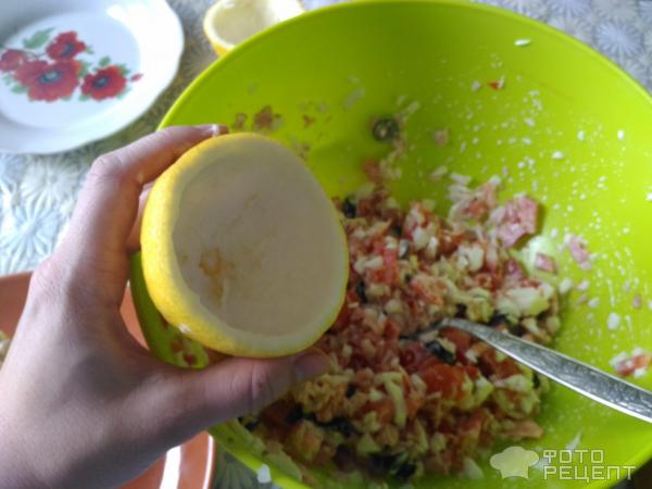 Салат лимонная мимоза фото