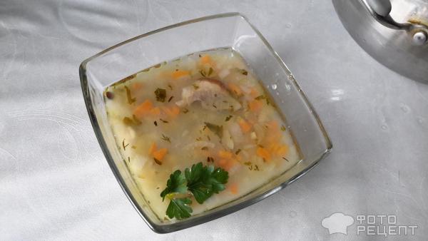 Грибной суп с бобовыми и крупами фото
