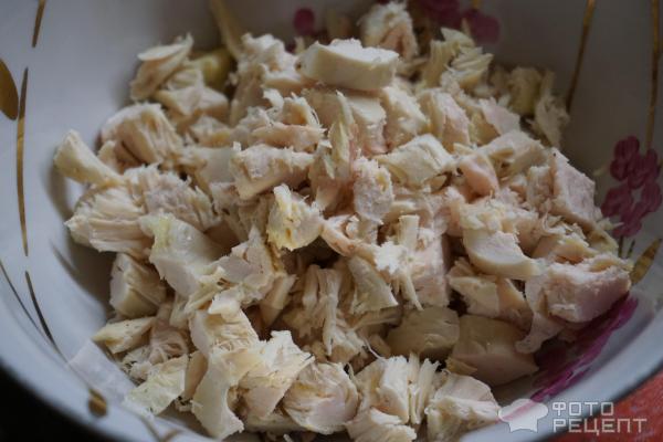 Рецепт: Салат из куриной грудки с соевым соусом - Просчитанный рецепт, подходит для диеты