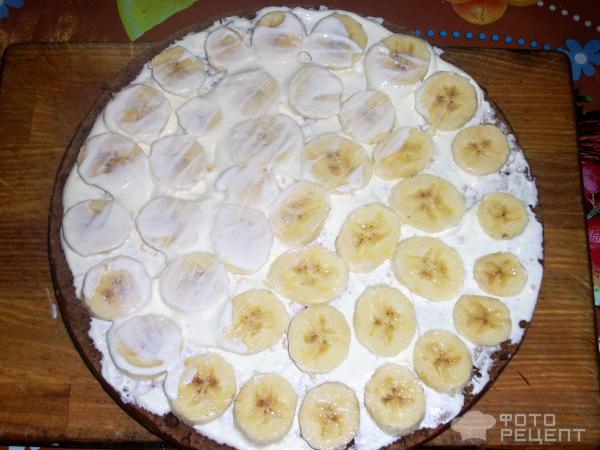 Шоколадно - банановый торт фото