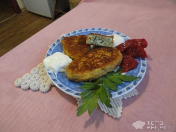 Картофельные зразы с яйцом и укропом фото