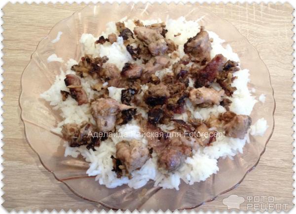 Рис с мясом и грибами фото