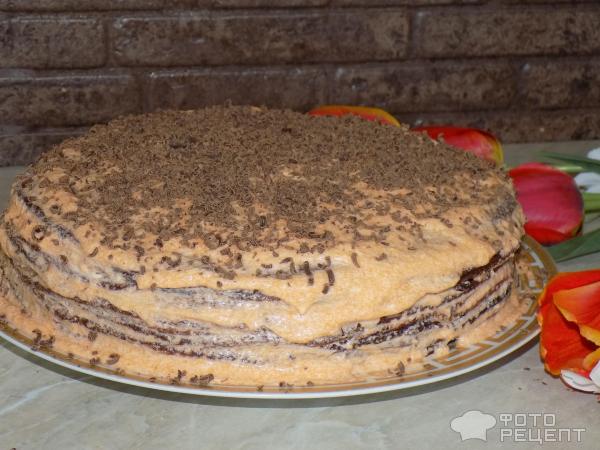 Блинный торт с заварным кремом фото