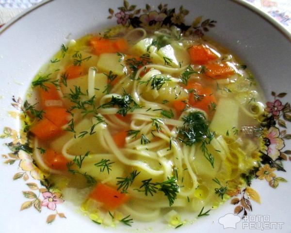 суп с лапшой в мультиварке вегетарианский