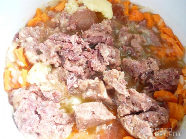Суп с тушенкой фото