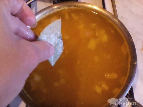 Овощной суп с макаронами фото