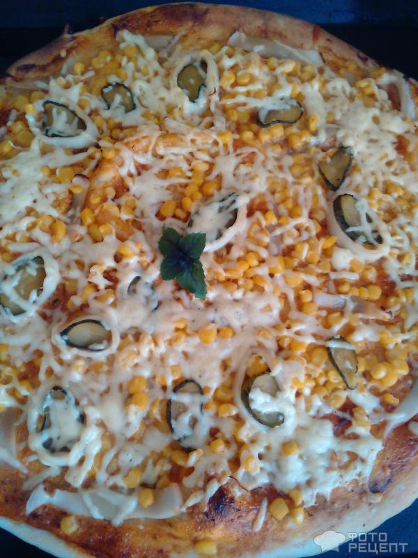 Пицца с кальмарами фото