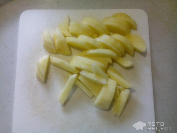 картофель порезать