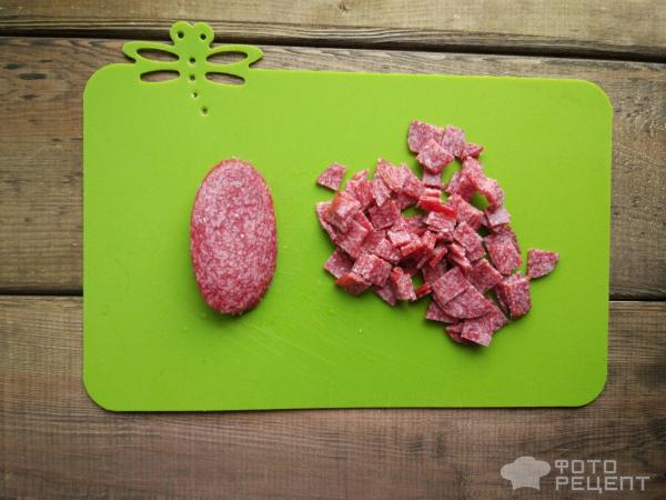 Запеканка из макарон и колбасы в мультиварке фото