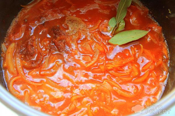 Лемонема, тушеная в томатном соусе фото