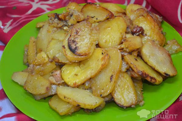 Картошка, запеченая в духовке фото
