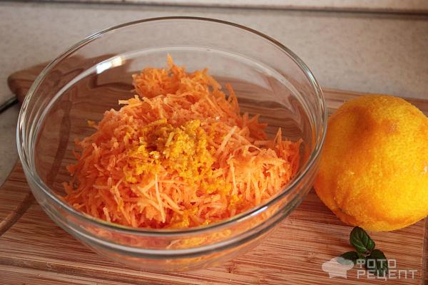 Морковно-апельсиновый пирог фото