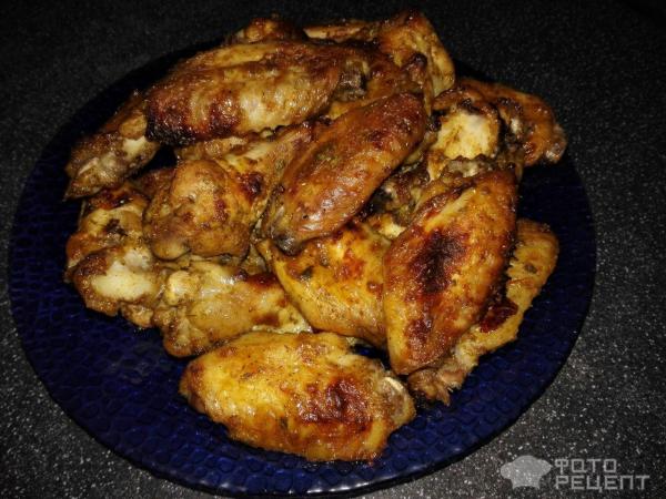 Куриные крылышки в остро-сладком соусе фото