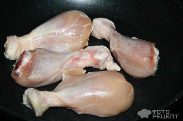 тушеные куриные голени