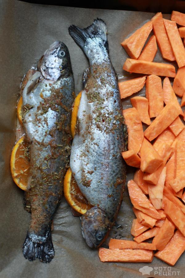 Красная рыба с апельсиновым соусом в духовке