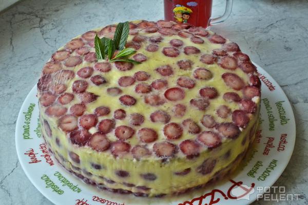 Фруктовый торт Фрезье фото
