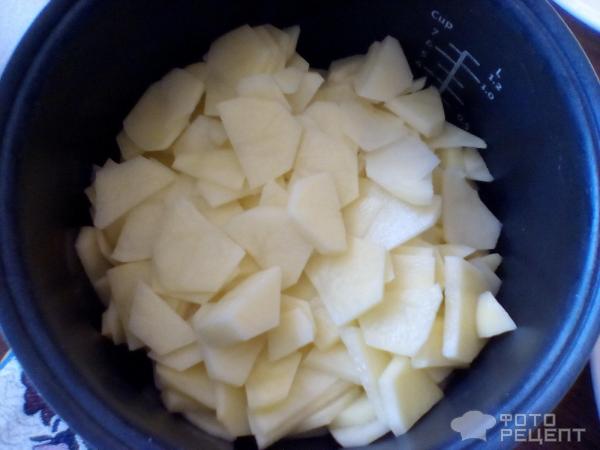 Картофель, запеченный с сыром и сметаной фото