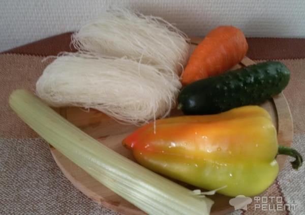 Фунчоза с овощами фото