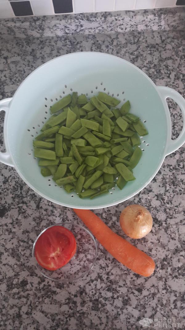 Овощное рагу с зеленой фасолью фото
