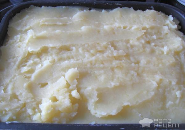 картофельная запеканка с фаршем с сыром