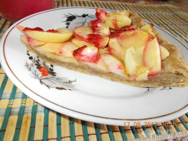 Яблочный пирог постный фото