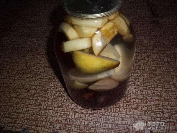 Компот ассорти из яблок, груши и сливы на зиму фото