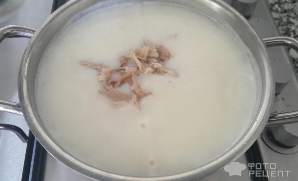 Крем-суп с курицей и йогуртом фото