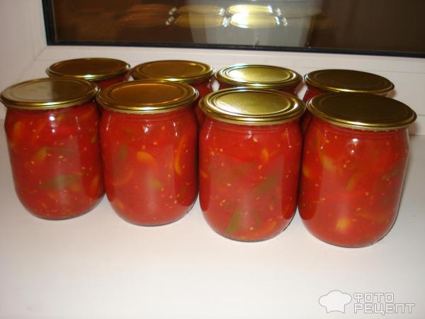 Лечо из перца и томатов фото