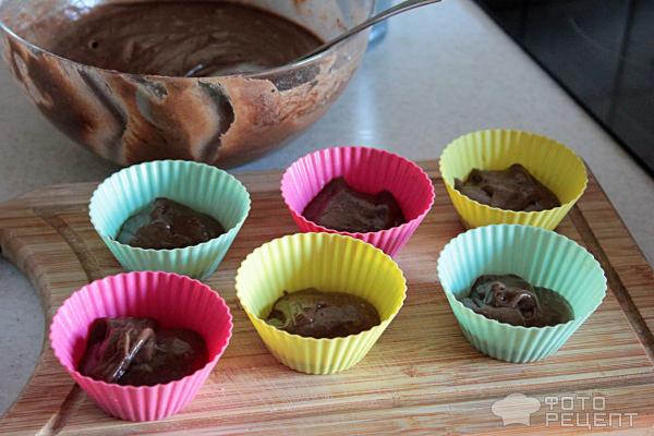 Творожно-шоколадные кексы фото
