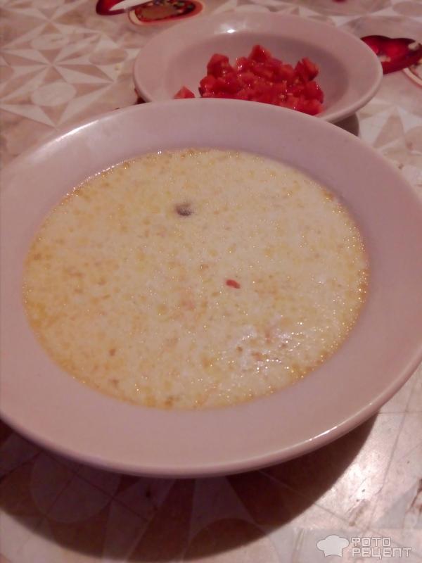 Сырный суп с сыром фото