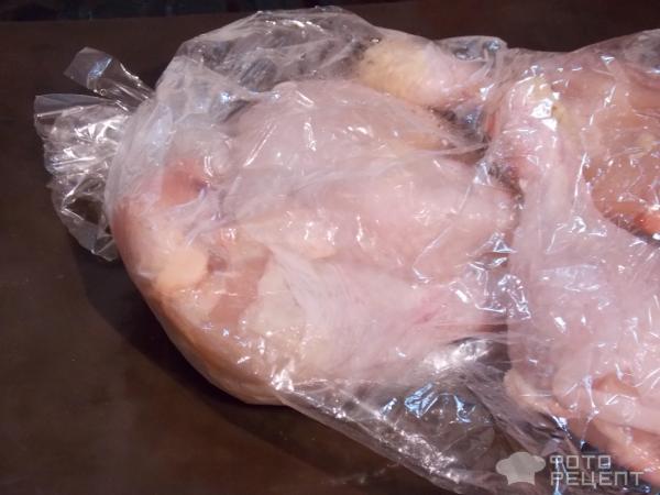 Куриные бедра в рукаве, запеченные в духовке