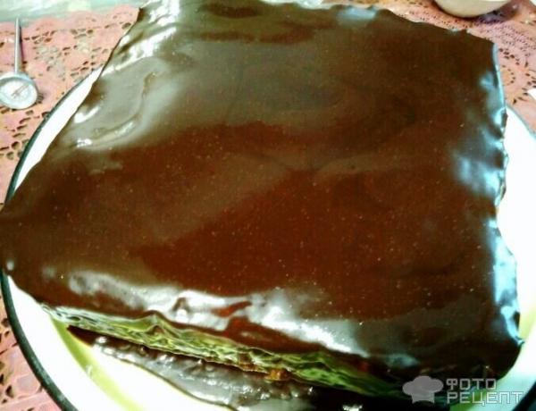 Торт шоколадно-цитрусовый фото