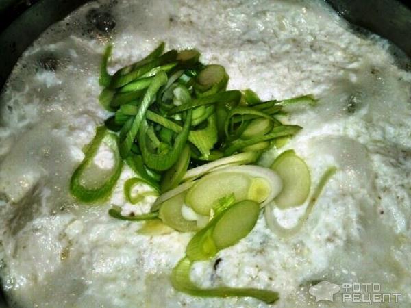 Корейский суп с рисовыми клецками фото