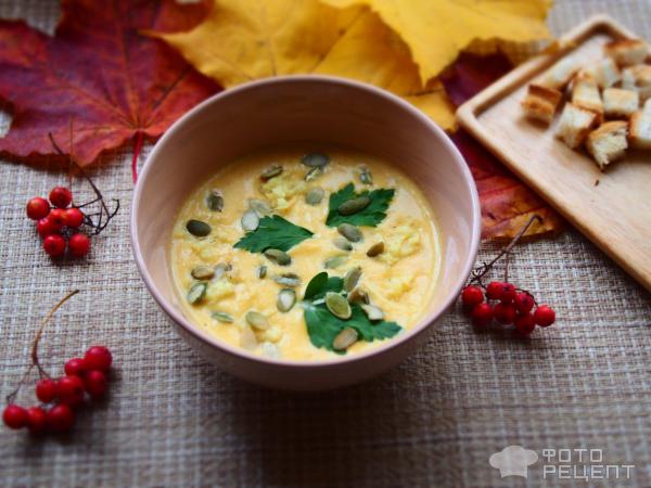 Тыквенный суп-пюре фото