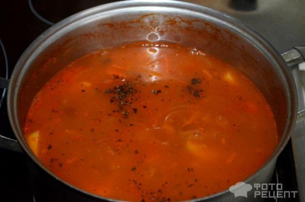 Постный фасолевый суп из сухой фасоли фото