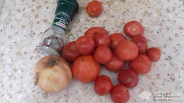 Запеченный картофель с томатным соусом фото