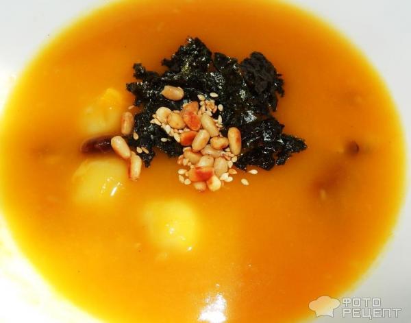 Корейский тыквенный суп фото