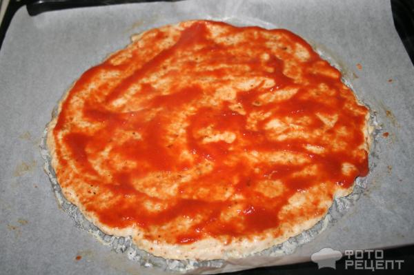 пицца на основе из куриного филе