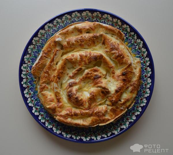 Турецкий пирог из лаваша фото