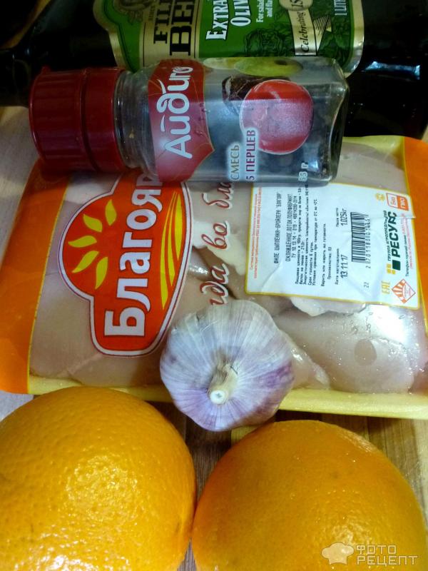 Курица с апельсинами - простой и вкусный рецепт с пошаговыми фото