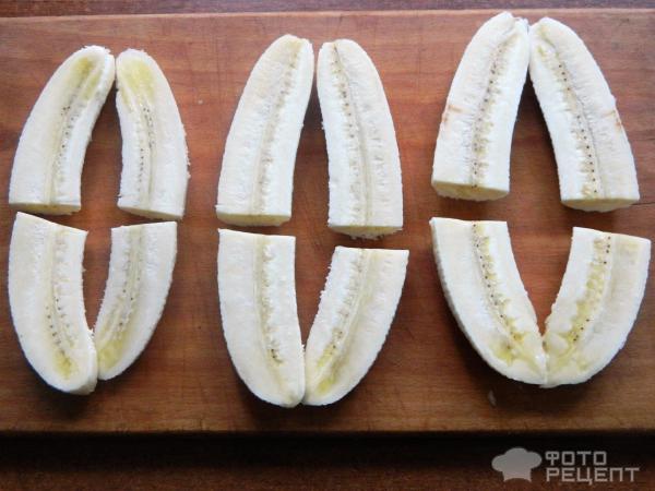 Слоеные рогалики с бананом фото