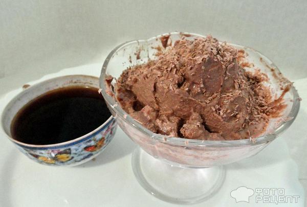 Шоколадное мороженое из сыра фото