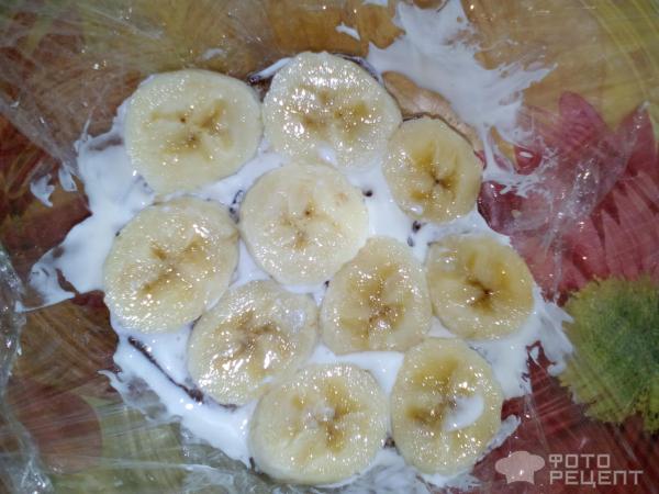 Торт из пряников со сметаной и бананами фото