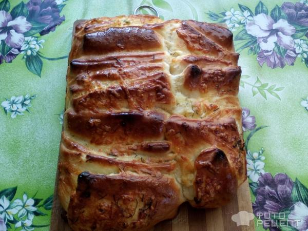 Чесночно- сырный хлеб Гармошка фото