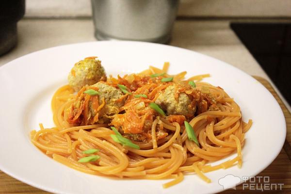 Спагетти с фрикадельками рецепт с фото пошагово