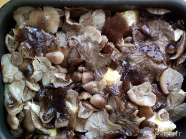 Запеканка с грибами и картофелем фото